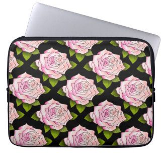 Protection Pour Ordinateur Portable Tirage rose vintage Manches d'ordinateur portable 