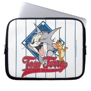 Protection Pour Ordinateur Portable Tom Et Jerry Tom Et Jerry Sur Diamant De Basebal