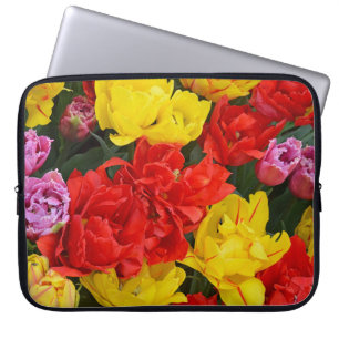Protection Pour Ordinateur Portable Tulipes rouges et jaunes de ressort
