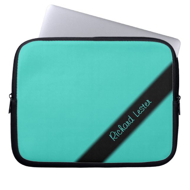 Protection Pour Ordinateur Portable Turquoise Personnel (Devant)