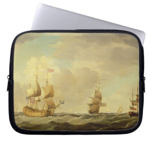 Protection Pour Ordinateur Portable Un navire amiral anglais sous la voile facile dans