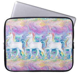 Protection Pour Ordinateur Portable Unicornes aquarelle