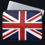 Protection Pour Ordinateur Portable Union Jack<br><div class="desc">Une manche patriotique rouge,  blanc et bleu Union Jack British FLAG. Drapeau de Grande-Bretagne Royaume-Uni</div>