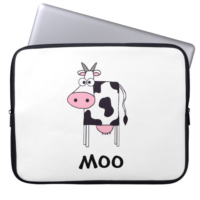 Protection Pour Ordinateur Portable Vache à MOO (Devant)