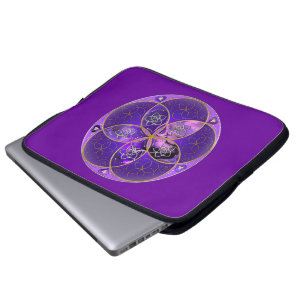Protection Pour Ordinateur Portable Vénus Fleur de l'amour finART rose violet