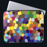 Protection Pour Ordinateur Portable Verre coloré Faux Tissu<br><div class="desc">Faux vitraux colorés. Si vous avez besoin d'aide pour customiser un de mes designs,  contactez le concepteur ArtOnWear. Mise en forme de texte gratuite avec aide en direct disponible sur demande.</div>