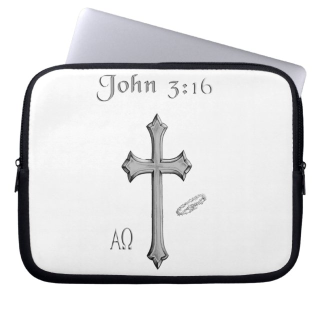 Protection Pour Ordinateur Portable Vêtements de John 3:16 (Devant)
