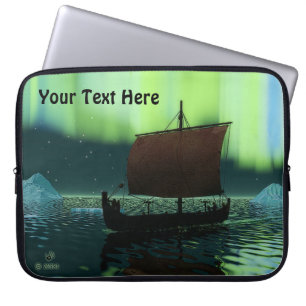 Protection Pour Ordinateur Portable Viking Navire Et Lumières Du Nord