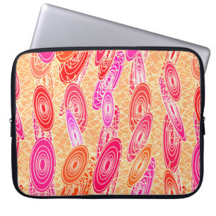 Protection Pour Ordinateur Portable "Vinyl Jazz" abstrait - orange, fuchsia, rose