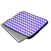 Protection Pour Ordinateur Portable Violet bleu Chevron (Devant bas)