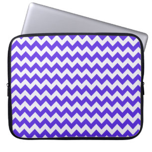 Protection Pour Ordinateur Portable Violet bleu Chevron