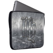 Protection Pour Ordinateur Portable Virgo Zodiac en Argent style dévêtu (Devant droit)