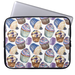 Protection Pour Ordinateur Portable Watercolor cupcakes