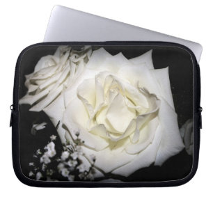 Protection Pour Ordinateur Portable White Rose Bag