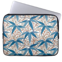 William Morris Bamboo Print, Denim Blue & White