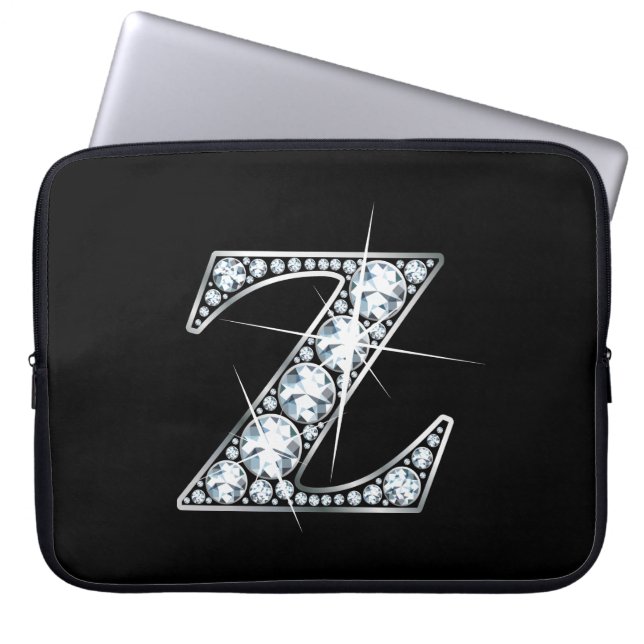 Protection Pour Ordinateur Portable Z Faux - Monogramme "Diamant" (Devant)