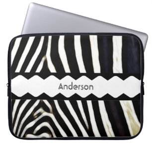 Protection Pour Ordinateur Portable Zebra Monogrammed