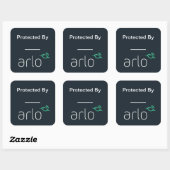 Protégé Par Arlo Decal / Stickers (Feuille)