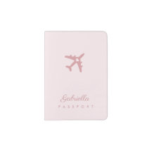 Coeur d'avion rose Nom simple Aimer Voyage
