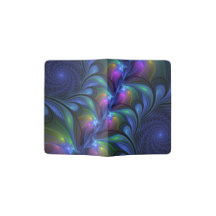 Colorful Luminous Abstract Blue Pink Green Fractal