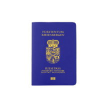 Couverture de passeport de Rheinbergen - bleu