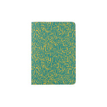 Doodle croquant en bleu sur jaune