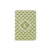 Monogramme de Quatrefol vert olive
