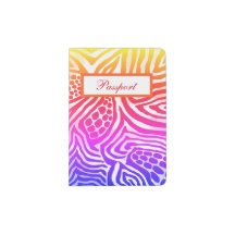 Passeport Multi-Posters de animaux Rainbow Pastel