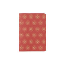 Red | Golden Zinnia Flower Medallions