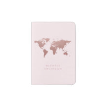 Rose avec carte du monde faussement dorée, minimal