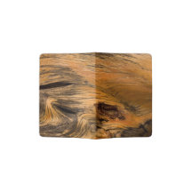 Support de passeport en bois de chêne