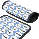 Protège Poignée Pour Bagage Logo simple Motif Business Promoted Blue<br><div class="desc">Logo simple design motif pour favoriser la fidélité de la marque et promouvoir votre petite entreprise. Remplacez le logo par le vôtre et modifiez la couleur arrière - plan dans l'outil de conception pour customiser.</div>