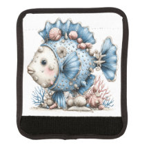 POISSON TROPICAL ROUGE ET BLEU PASTEL