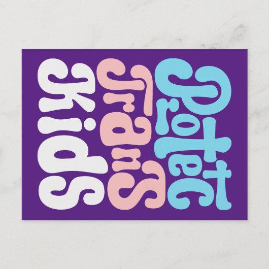 Protéger la carte postale Trans Kids (Devant)