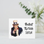 Protéger La Carte Postale Vote 2024 (Debout devant)