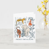 Protéger La Faune Carte Botanique Chemise Endange (Fleur jaune)