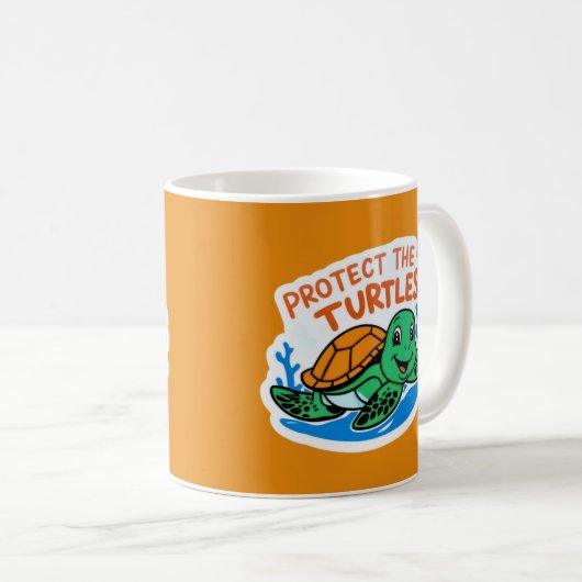 Protéger La Mug Des Tortues (Devant droit)