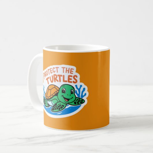 Protéger La Mug Des Tortues (Devant gauche)