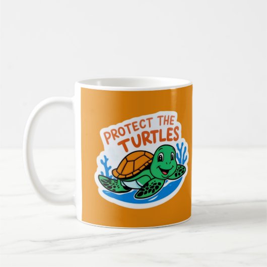 Protéger La Mug Des Tortues (Gauche)