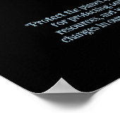 PROTÉGER LA PLANÈTE SAVE EARTH MÊTE Art Poster (Coin)