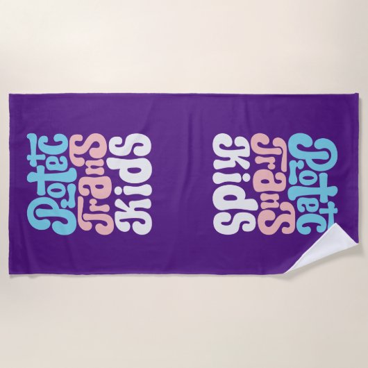 Protéger la serviette de plage Trans Kids Beach (Devant)