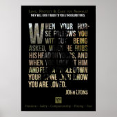 Protéger les animaux - Poster (Devant)