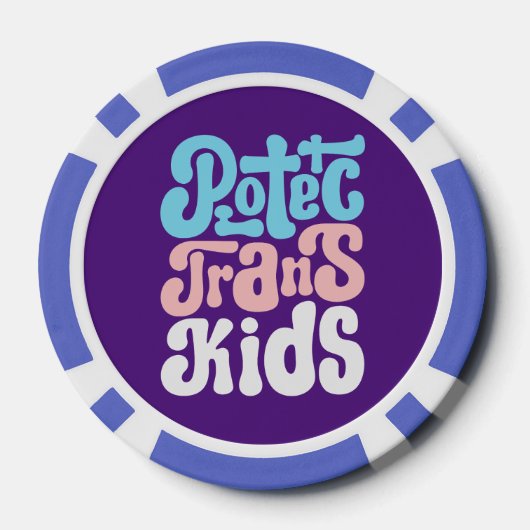 Protéger les jetons de poker Trans Kids (Verso)