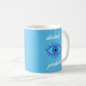Protéger les yeux mal du café Mug (Devant droit)