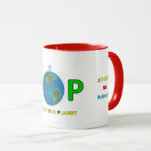 PROTÉGER NOTRE PLANÈTE Mug (Devant droit)