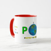 PROTÉGER NOTRE PLANÈTE Mug (Devant gauche)