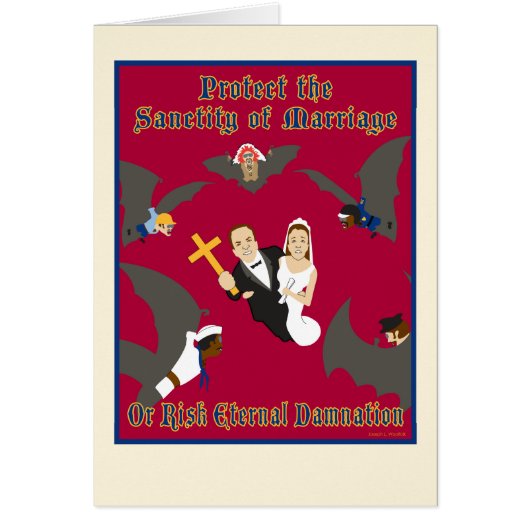 Protégez la carte vierge de mariage (Devant)