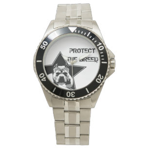 Protégez la montre de pitbull de race - acier