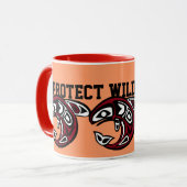 Protégez la tasse saumonée sauvage (Devant gauche)