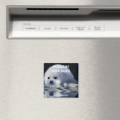 Protégez tous les phoques à harpe ! Magnet de la f (In Situ (Lave-vaisselle))